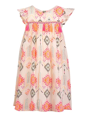 happy girls by Eisend Sukienka w kolorze kremowym ze wzorem rozmiar: 116