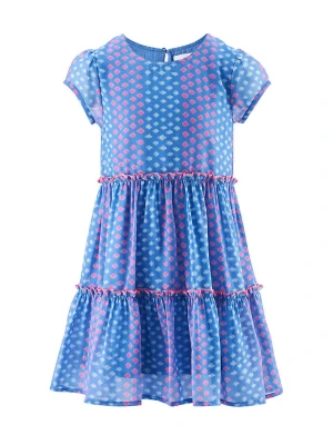 happy girls by Eisend Sukienka w kolorze niebieskim rozmiar: 128