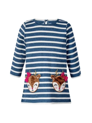 happy girls by Eisend Sukienka w kolorze niebiesko-białym rozmiar: 116