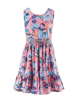 happy girls by Eisend Sukienka w kolorze niebiesko-jasnoróżowym rozmiar: 116