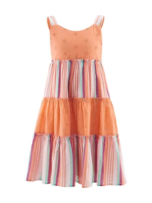 happy girls by Eisend Sukienka w kolorze pomarańczowym ze wzorem rozmiar: 110