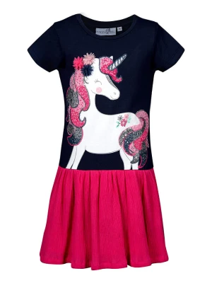 happy girls by Eisend Sukienka w kolorze różowo-granatowym rozmiar: 92