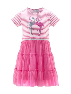 happy girls by Eisend Sukienka w kolorze różowym rozmiar: 98