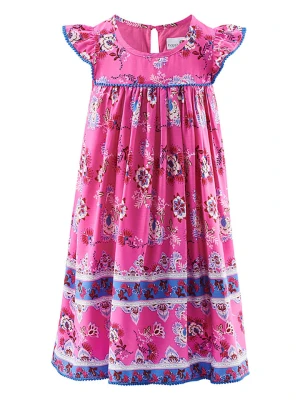 happy girls by Eisend Sukienka w kolorze różowym rozmiar: 128