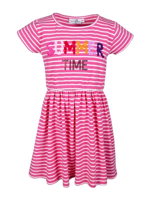 happy girls by Eisend Sukienka w kolorze różowym rozmiar: 98