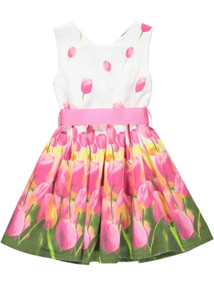 happy girls by Eisend Sukienka w kolorze różowym ze wzorem rozmiar: 116