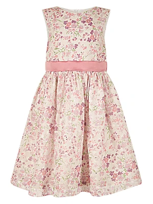 happy girls by Eisend Sukienka w kolorze szaroróżowym rozmiar: 104