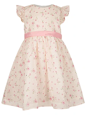 happy girls by Eisend Sukienka w kolorze szaroróżowym rozmiar: 62