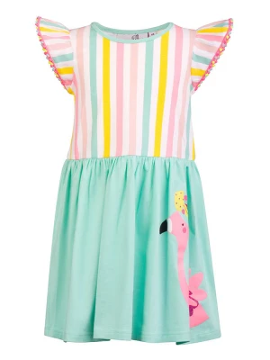 happy girls by Eisend Sukienka w kolorze turkusowym ze wzorem rozmiar: 134