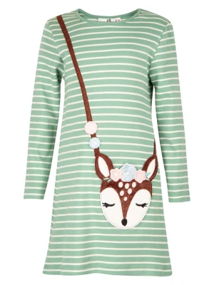 happy girls by Eisend Sukienka w kolorze zielonym rozmiar: 128