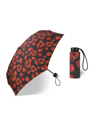 happy rain Parasol w kolorze czarno-czerwonym - Ø 90 cm rozmiar: onesize