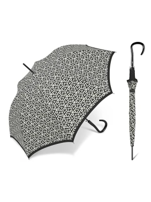 happy rain Parasol w kolorze kremowo-czarnym - Ø 100 cm rozmiar: onesize