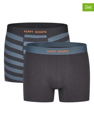 Happy Shorts Bokserki (2 pary) w kolorze czarno-niebieskim rozmiar: L