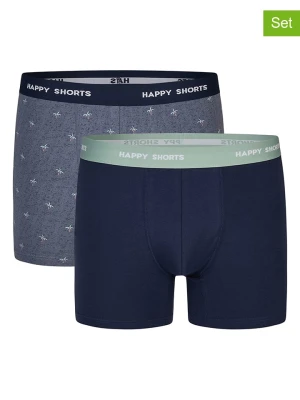 Happy Shorts Bokserki (2 pary) w kolorze granatowym rozmiar: XL