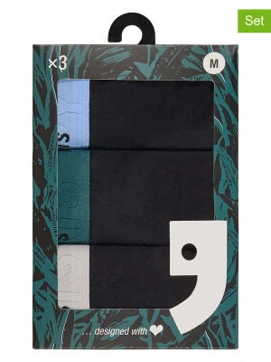 Happy Shorts Bokserki (3 pary) w kolorze czarnym rozmiar: XL