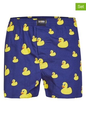 Happy Shorts Bokserki (3 pary) w kolorze granatowo-czarnym rozmiar: XL