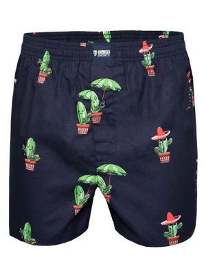 Happy Shorts Bokserki w kolorze granatowo-zielonym rozmiar: XL