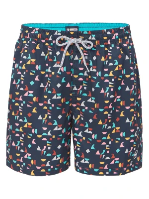 Happy Shorts Szorty kąpielowe w kolorze granatowym ze wzorem rozmiar: XL