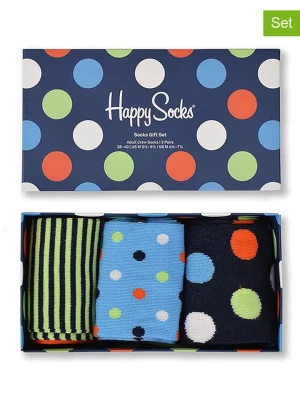 Happy Socks 3-częściowy zestaw prezentowy ze wzorem rozmiar: 41-46