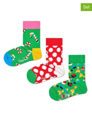 Happy Socks 3-częściowy zestaw w kolorze zielono-czerwonym rozmiar: 24-26