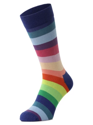 Happy Socks Męskie skarpety z cienkiej dzianiny Mężczyźni wielokolorowy w paski,