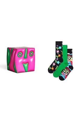 Happy Socks skarpetki 3-Pack Hyper Cube Gift Set 3-pack P001719