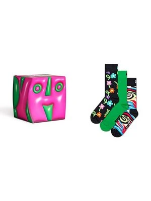 Happy Socks skarpetki 3-Pack Hyper Cube Gift Set 3-pack P001719