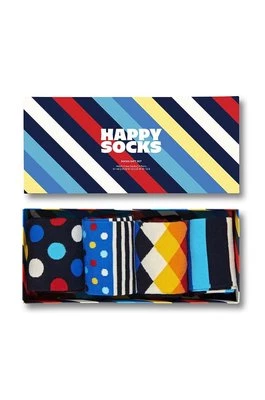 Happy Socks skarpetki 4-Pack Black week Striped 4-pack SXSTR09-0100