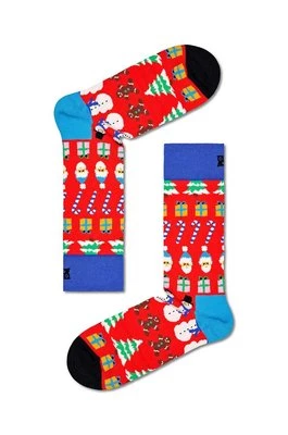 Happy Socks skarpetki All I Want For Christmas Sock kolor czerwony
