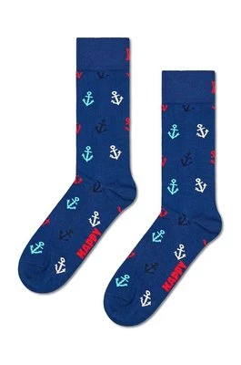 Happy Socks skarpetki Anchor Sock kolor niebieski