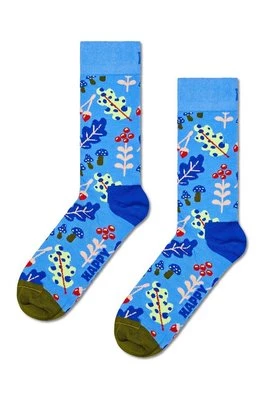 Happy Socks skarpetki Autumn Leaf Sock kolor niebieski P002235