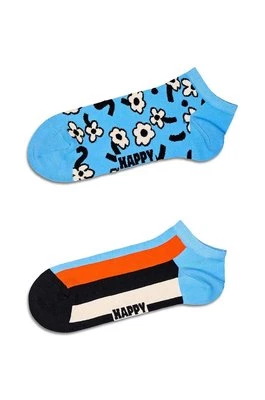 Happy Socks skarpetki Blue Low Socks 2-pack