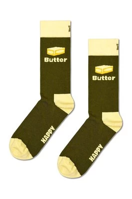 Happy Socks skarpetki Butter Sock kolor zielony P001580