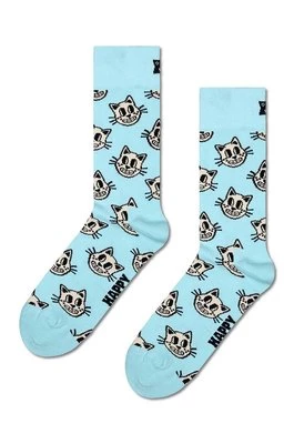 Happy Socks skarpetki Cat Sock kolor niebieski