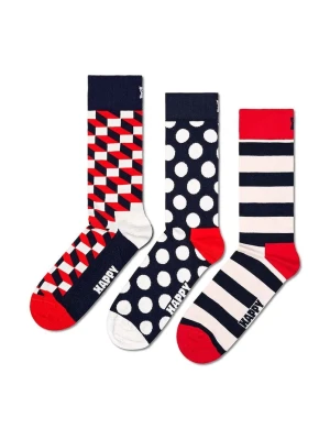 Happy Socks skarpetki Classic Filled Optic Socks 3-pack