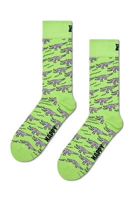 Happy Socks skarpetki Crocodile kolor zielony