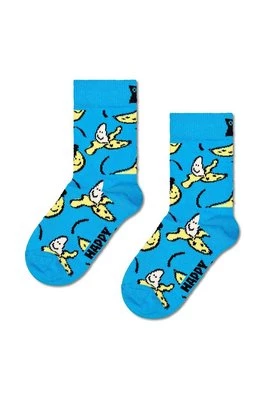 Happy Socks skarpetki dziecięce Kids Banana Sock kolor niebieski