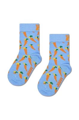 Happy Socks skarpetki dziecięce Kids Carrots Sock kolor niebieski