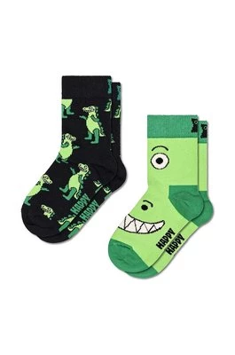 Happy Socks skarpetki dziecięce Kids Dino Socks 2-pack kolor zielony