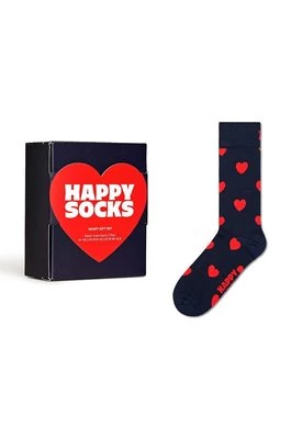 Happy Socks skarpetki Gift Box Heart kolor granatowy