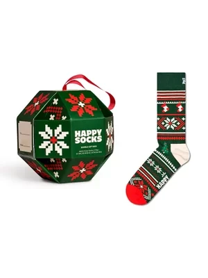 Happy Socks skarpetki GIFTBOX kolor zielony P001733