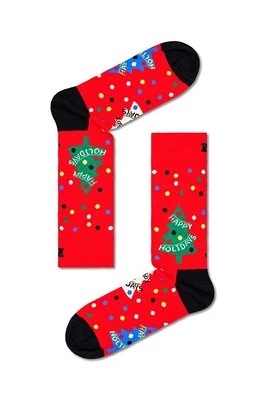 Happy Socks skarpetki Happy Holidays Sock kolor czerwony