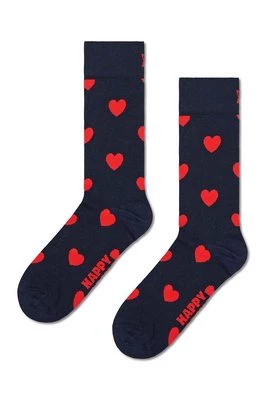 Happy Socks skarpetki Heart Sock kolor granatowy