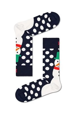 Happy Socks skarpetki Jumbo Snowman Sock kolor granatowy