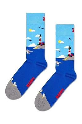 Happy Socks skarpetki Lighthouse Sock kolor niebieski