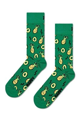 Happy Socks skarpetki Pineapple Sock kolor zielony