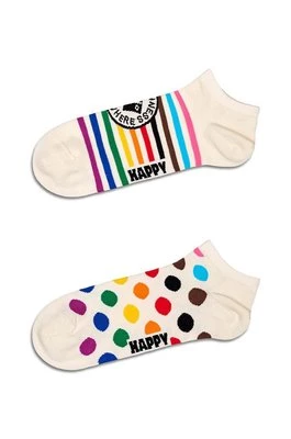 Happy Socks skarpetki Pride Low Socks 2-pack kolor biały