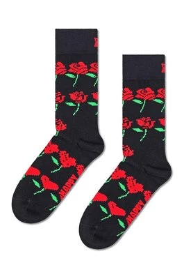 Happy Socks skarpetki Rose Hearts Sock kolor czarny P001529