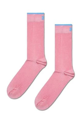 Happy Socks skarpetki Slinky kolor różowy