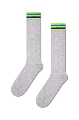 Happy Socks skarpetki Sneaker Slouch Sock kolor szary P001609